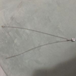 Real Silver necklace with beautiful Shiney stone 🪨